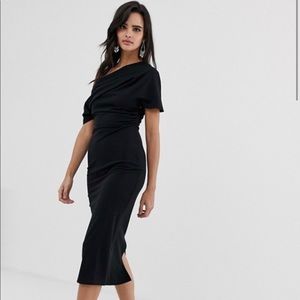 Asos Black Middi Dress
